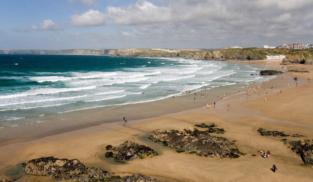 Great Western Beach at Newquay, Cornwall in the United Kingdom  ee220324