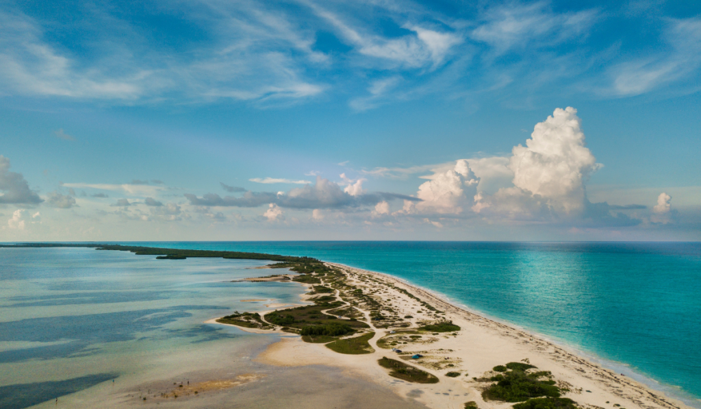 top view of Isla Blanca Cancún  ee220324